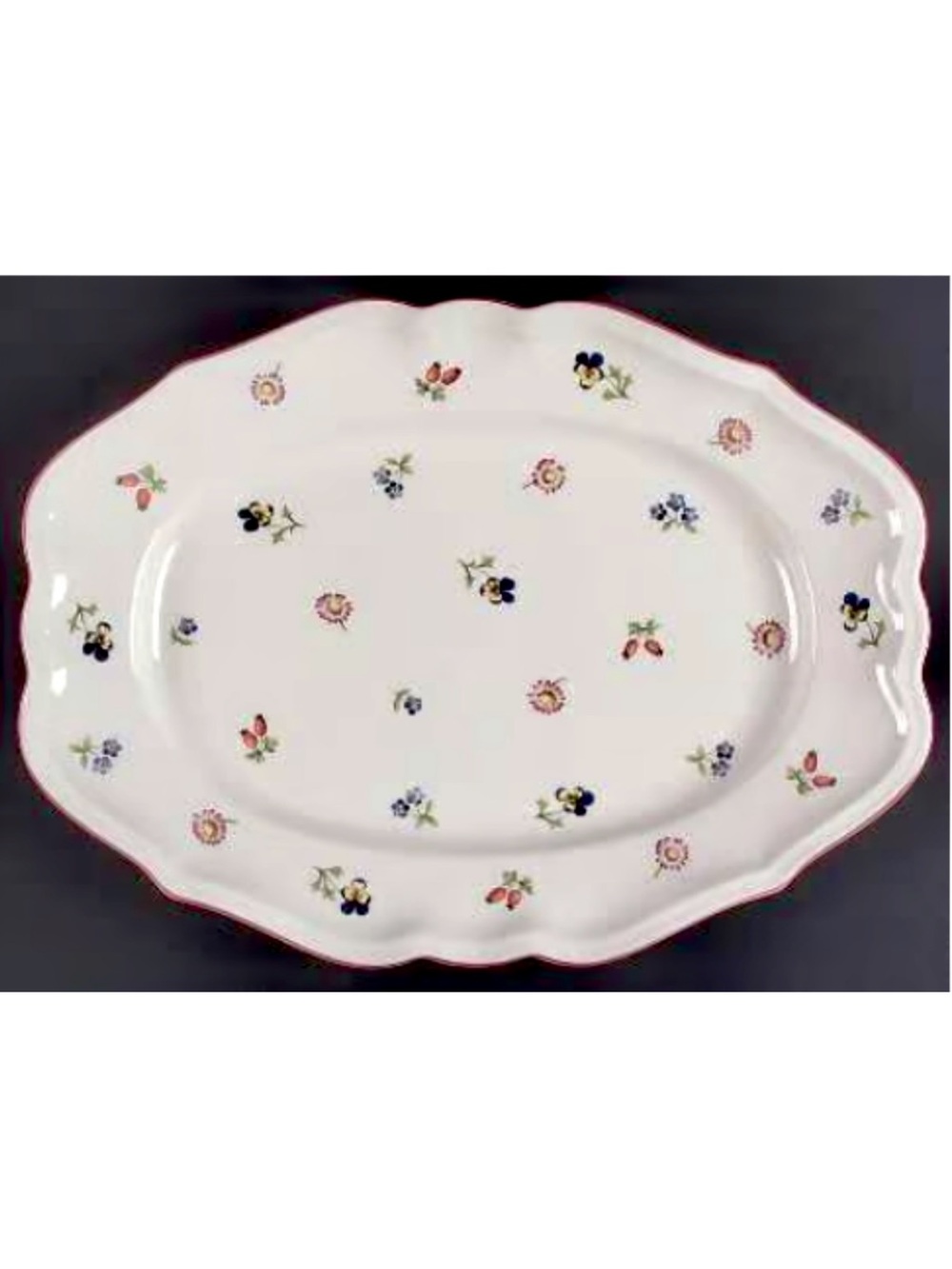 14" Villeroy & Boch Petite Fleur oval serving platter